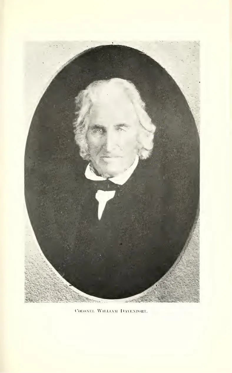 Portrait of William Davenport (1770–1859) – memorial page
