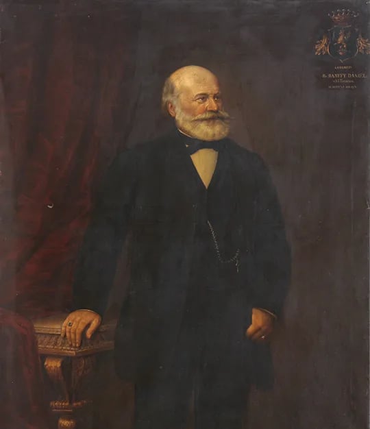 Porträt von Dániel Bánffy (1812–1888) – Gedenkseite