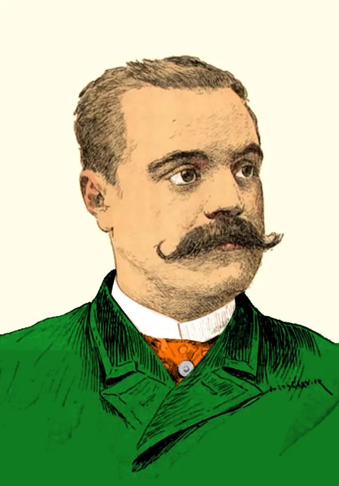 Porträt von Hippolyte Houcke (1852–1925) – Gedenkseite