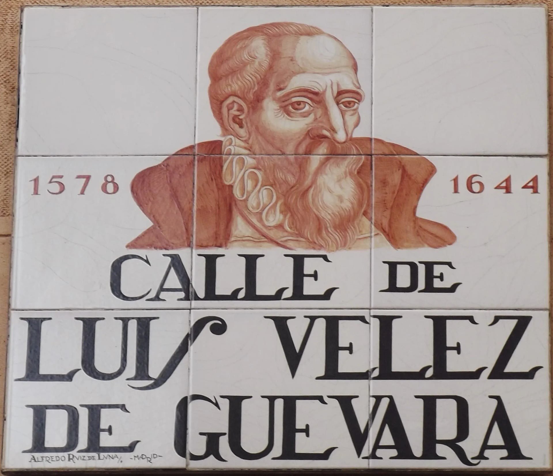 Porträt von Luis Vélez de Guevara (1579–1644) – Gedenkseite