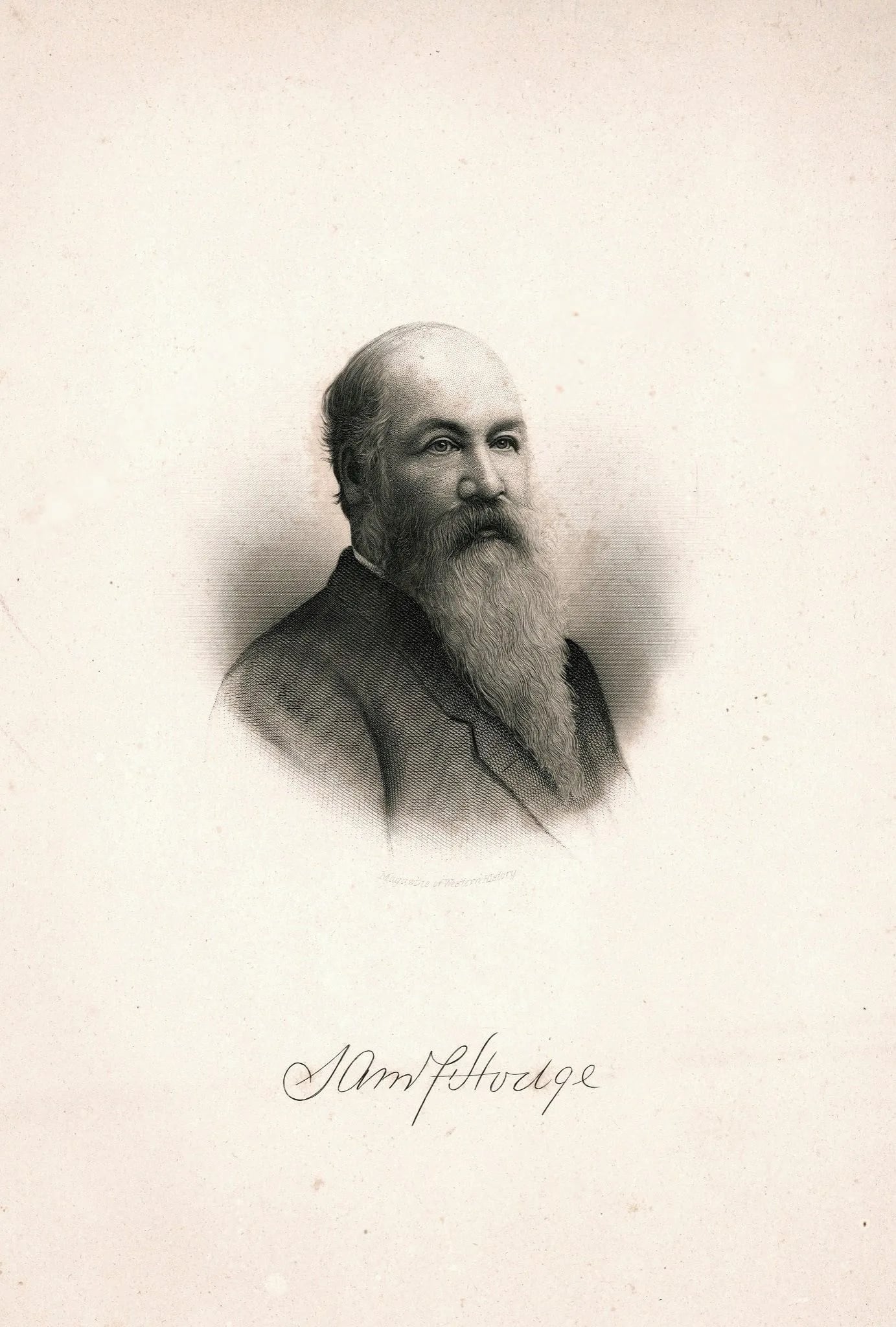 Porträt von Samuel F. Hodge (1822–1884) – Gedenkseite