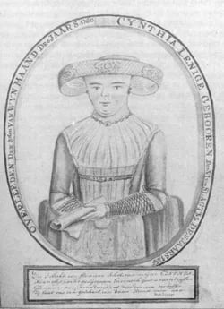 Porträt von Cynthia Lenige (1755–1780) – Gedenkseite