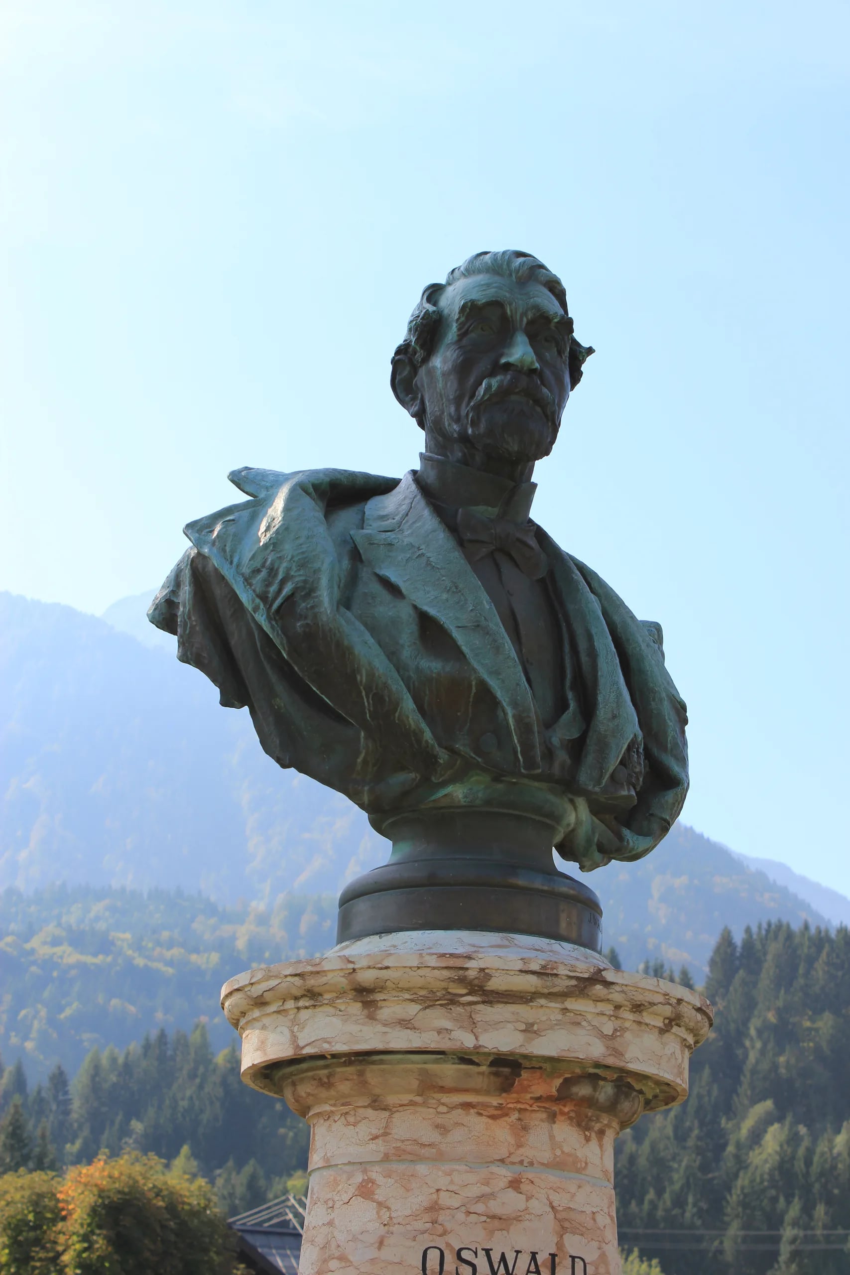 Porträt von Oswald Nischelwitzer (1811–1894) – Gedenkseite