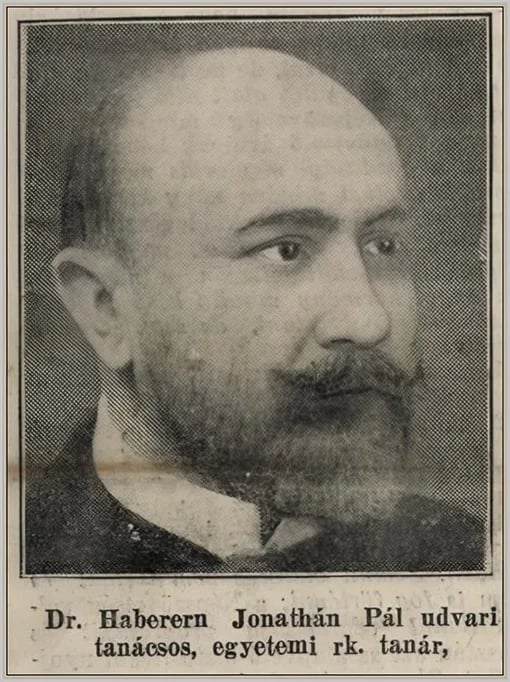 Portrait of Jonathán Pál Haberern (1855–1936) – memorial page