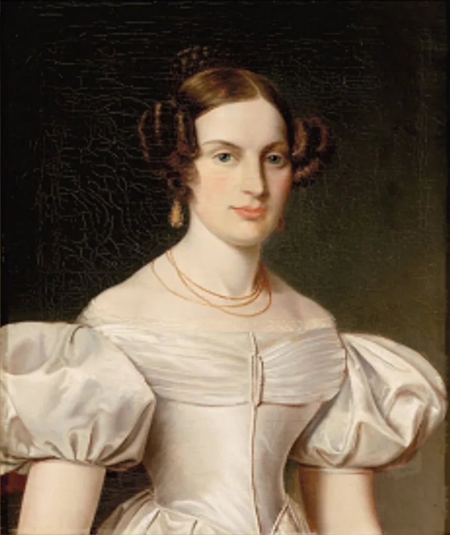 Porträt von Thora Alvilda Christiane Krabbe (1814–1845) – Gedenkseite