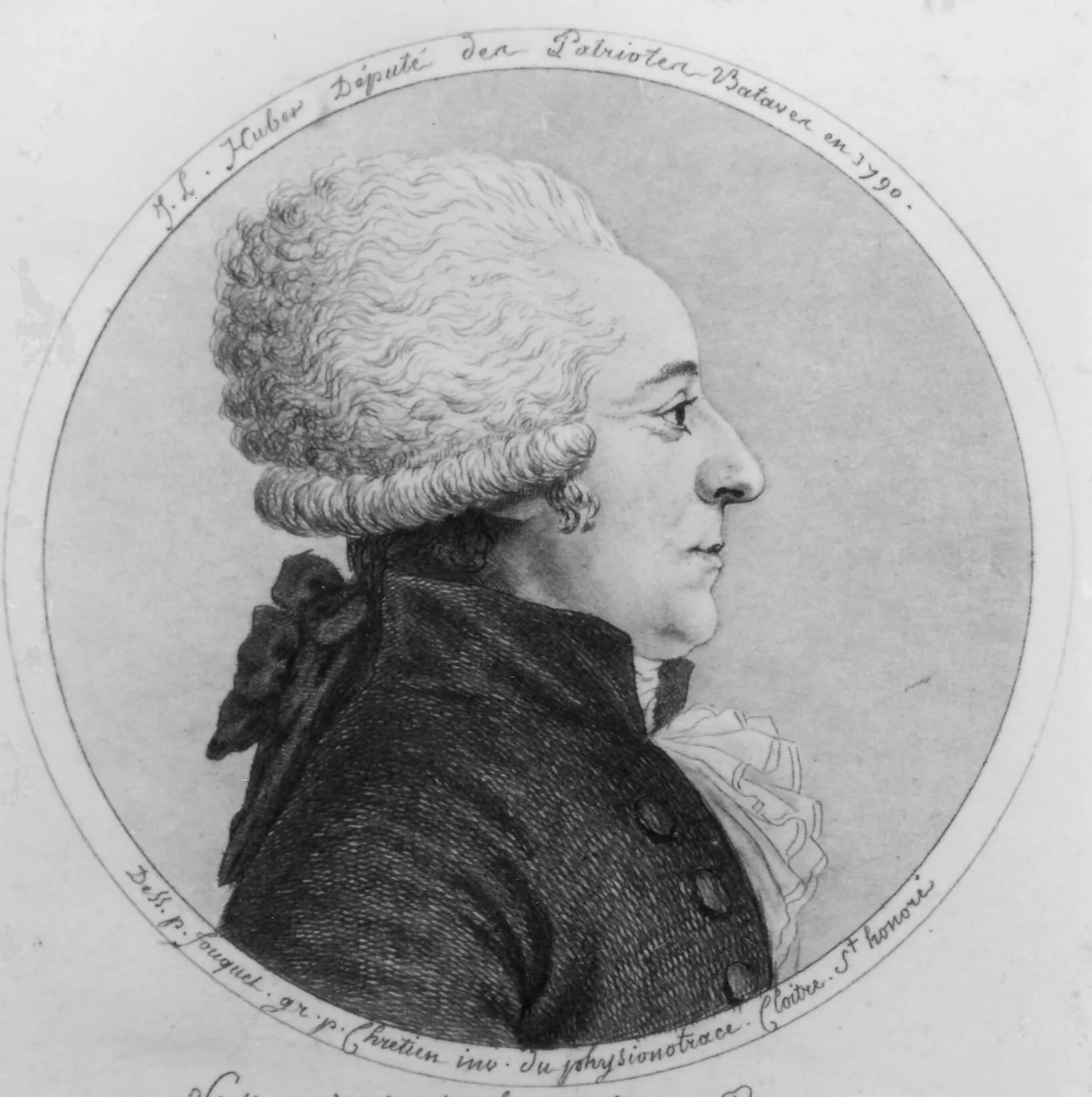 Porträt von Johannes Lambertus Huber (1750–1826) – Gedenkseite