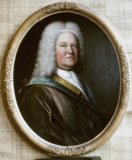 Porträt von Martinus van Scheltinga (1666–1742) – Gedenkseite