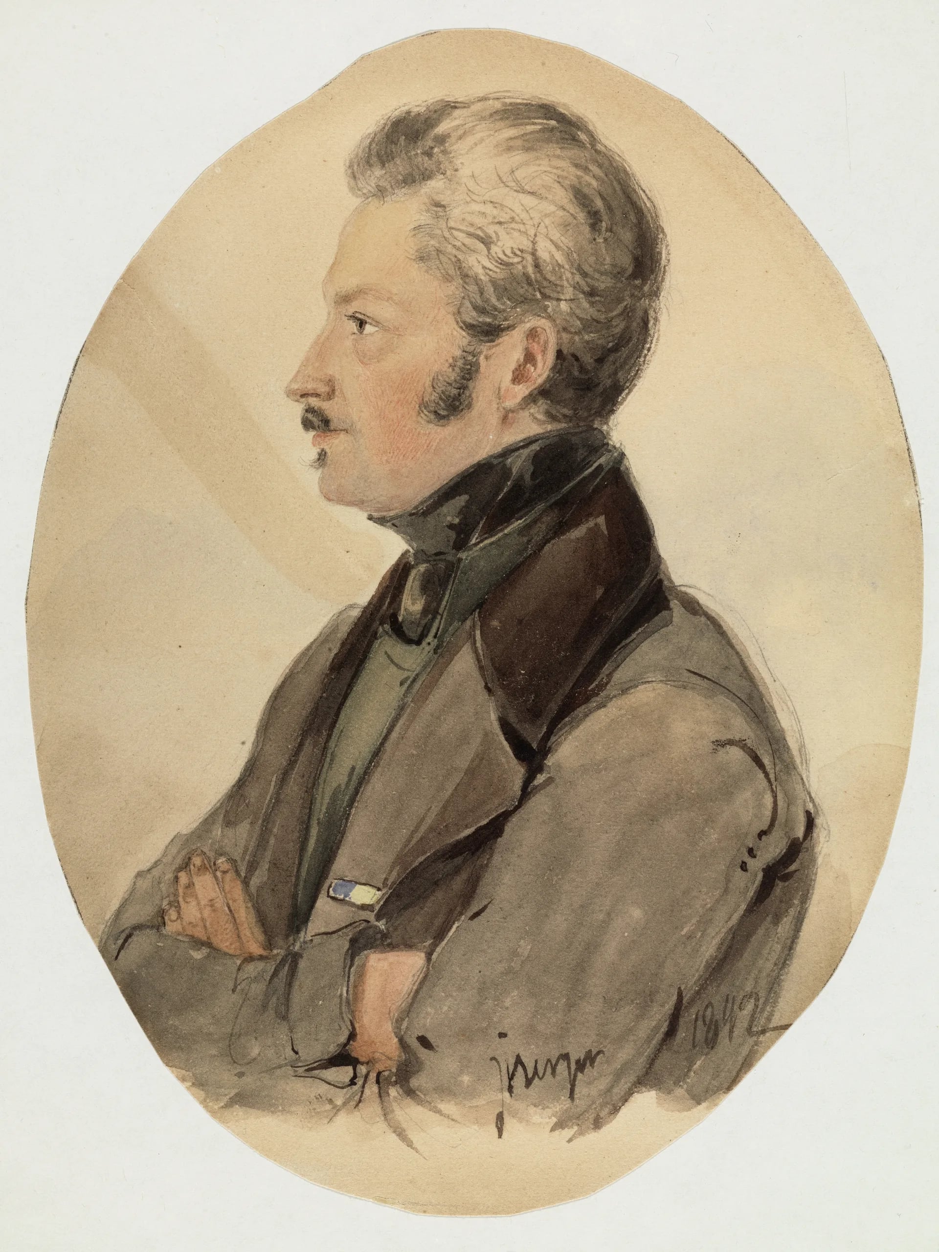 Porträt von Gustav Christian von Rehbinder (1797–1881) – Gedenkseite
