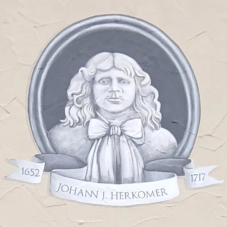 Porträt von Johann Jakob Herkomer (1652–1717) – Gedenkseite