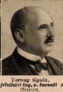 Portrait of Gyula Tarnay (1855–1929) – memorial page