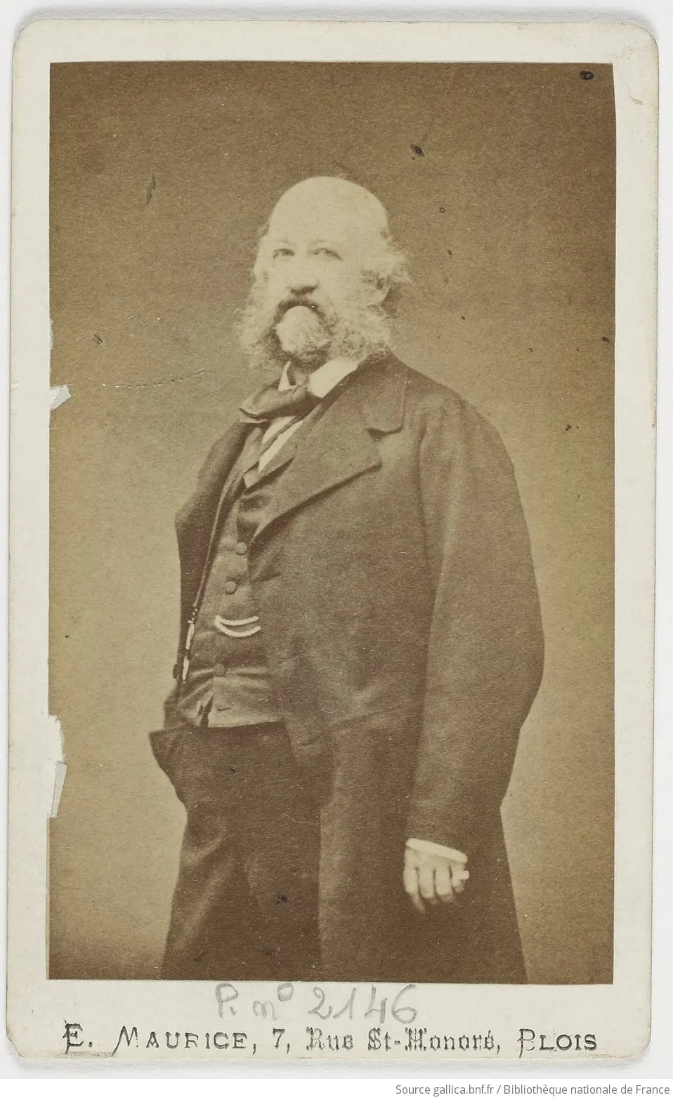 Porträt von Eugène Huet de Froberville (1815–1904) – Gedenkseite