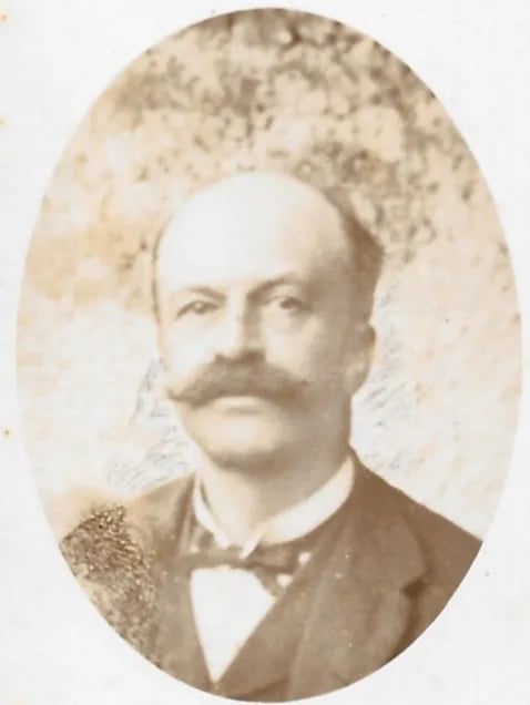 Porträt von Georges Pradines (1855–1896) – Gedenkseite