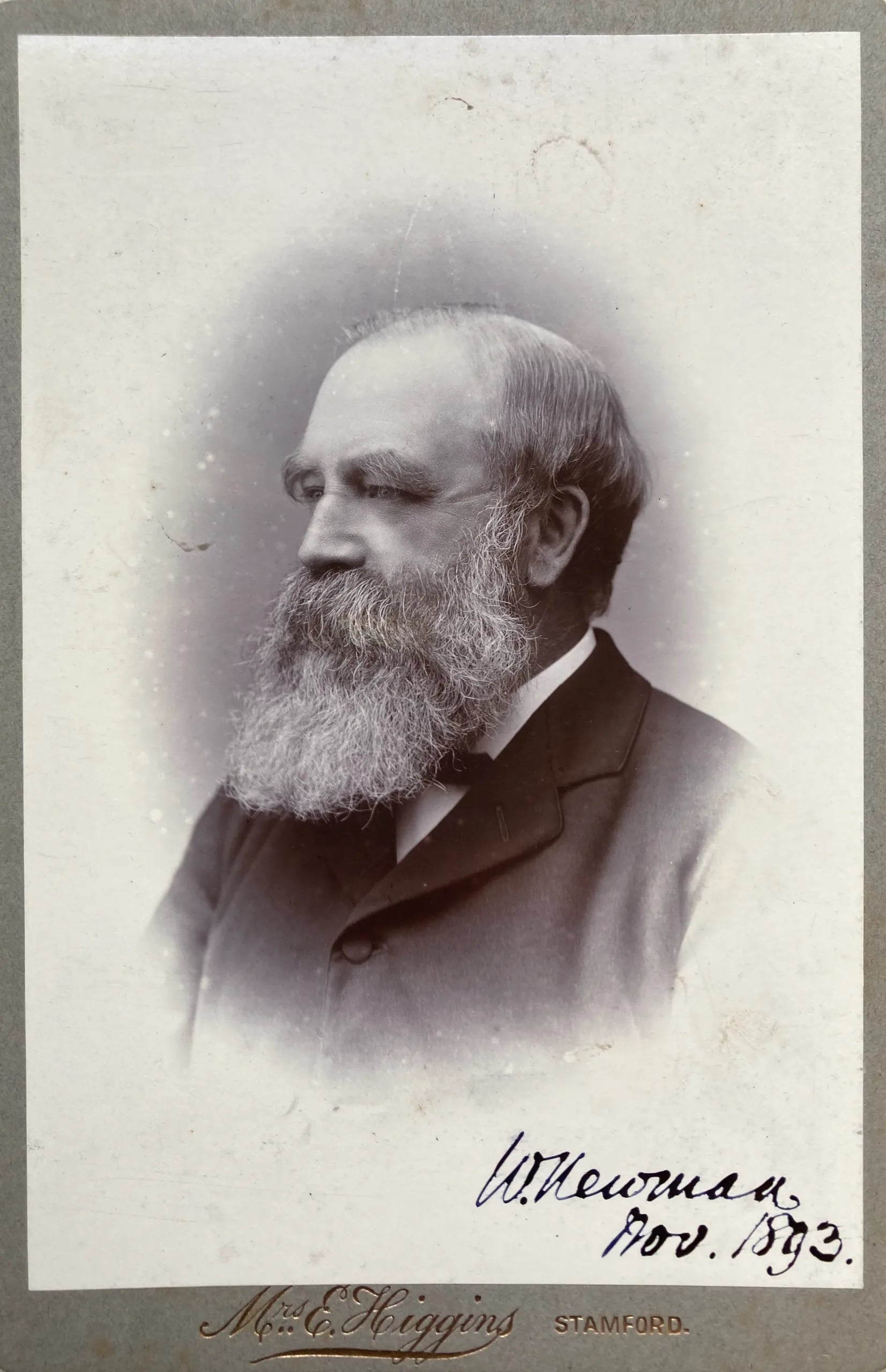 Porträt von William Newman (1833–1903) – Gedenkseite
