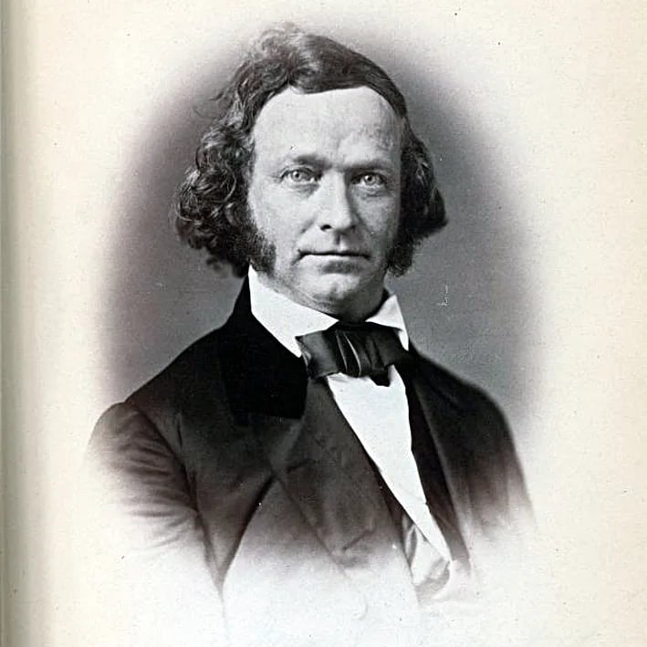 Porträt von Silas Mainville Burroughs (1810–1860) – Gedenkseite