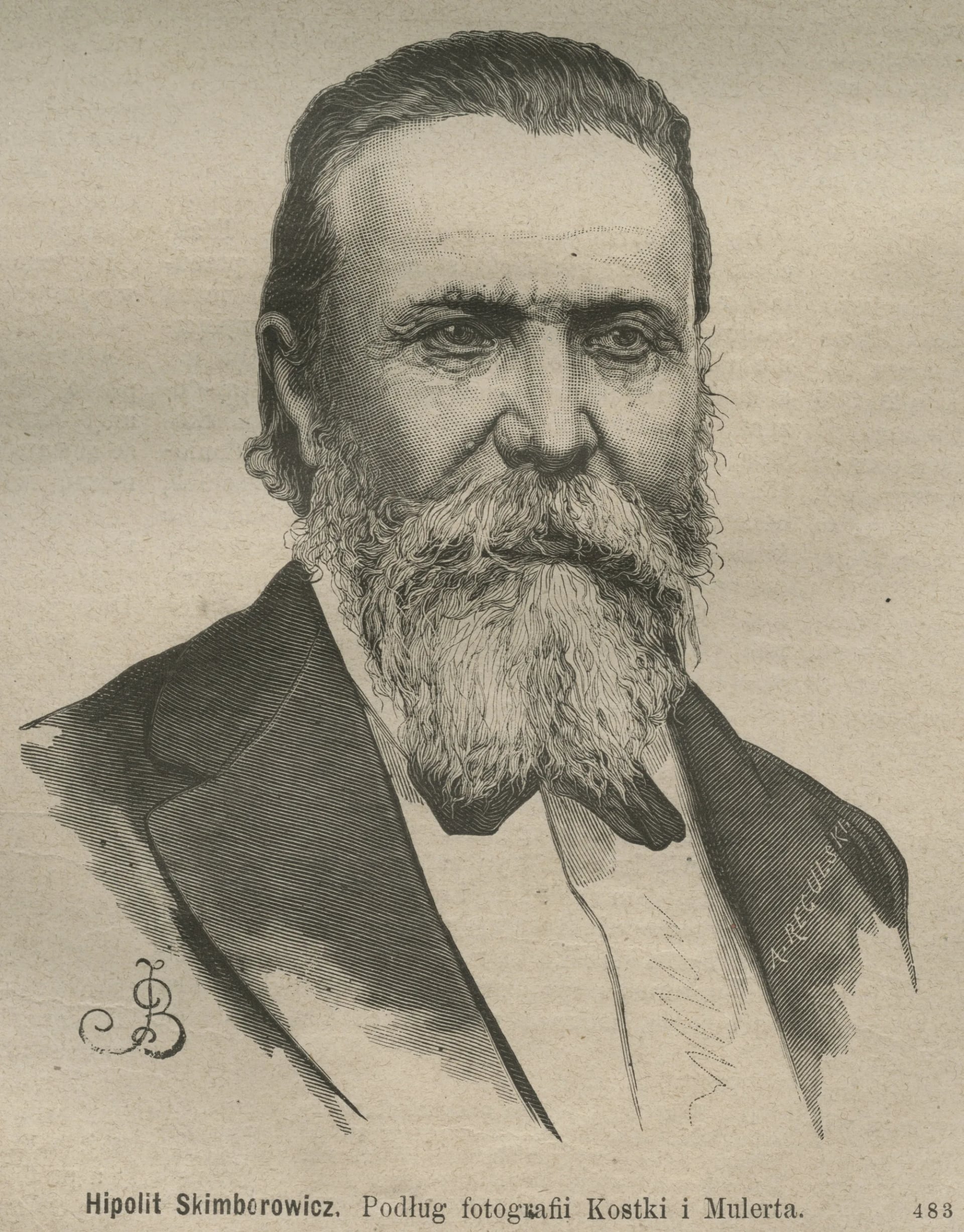 Porträt von Hipolit Skimborowicz (1815–1880) – Gedenkseite