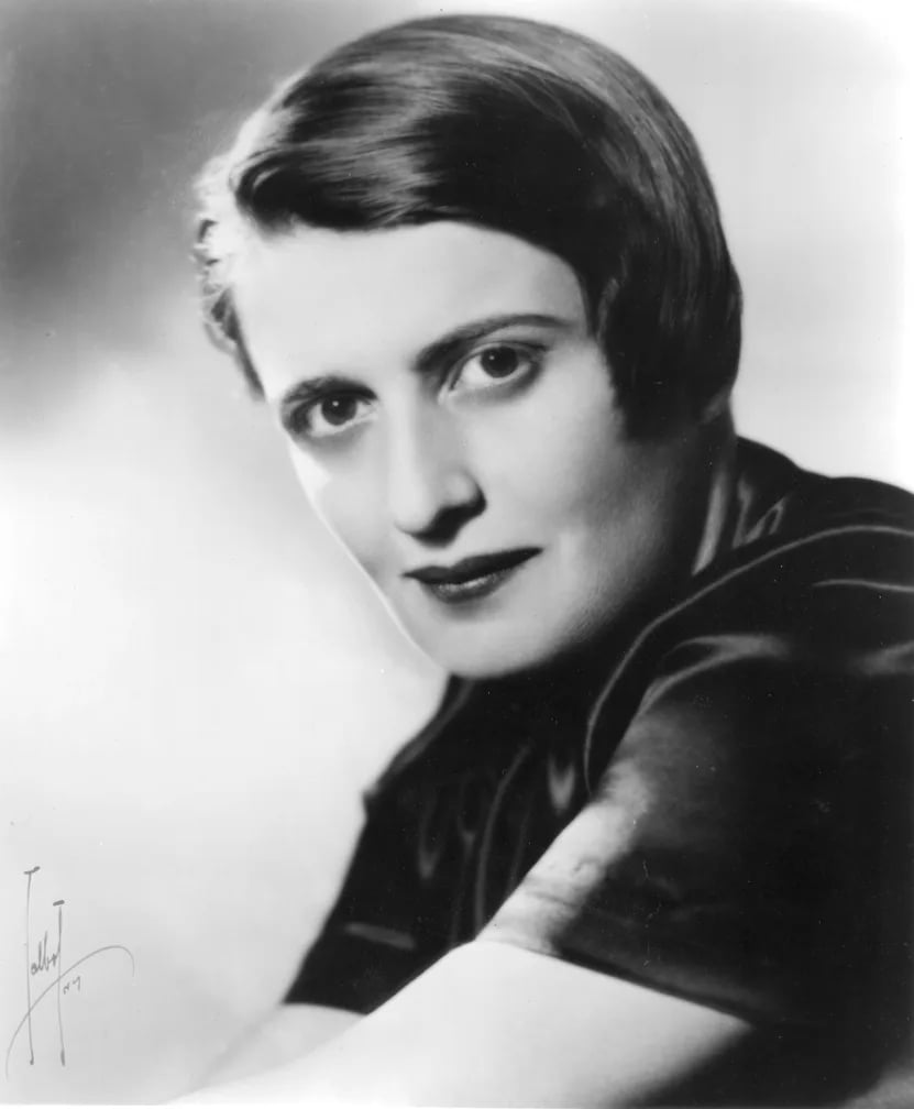 Porträt von Ayn Rand (1905–1982) – Gedenkseite