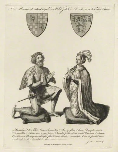 Porträt von Eleanor of Lancaster (1318–1372) – Gedenkseite