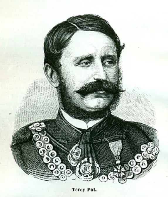 Portrait of Pál Térey (1831–1883) – memorial page