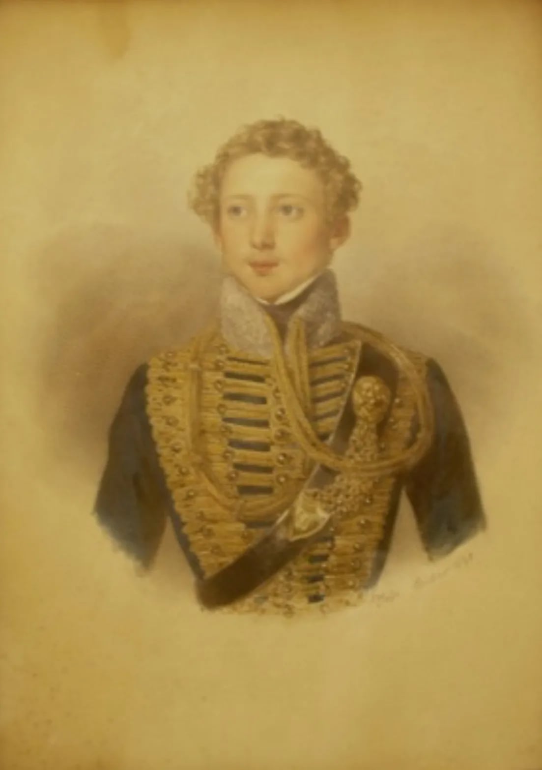 Porträt von Ferdinand von Neipperg (1809–1843) – Gedenkseite