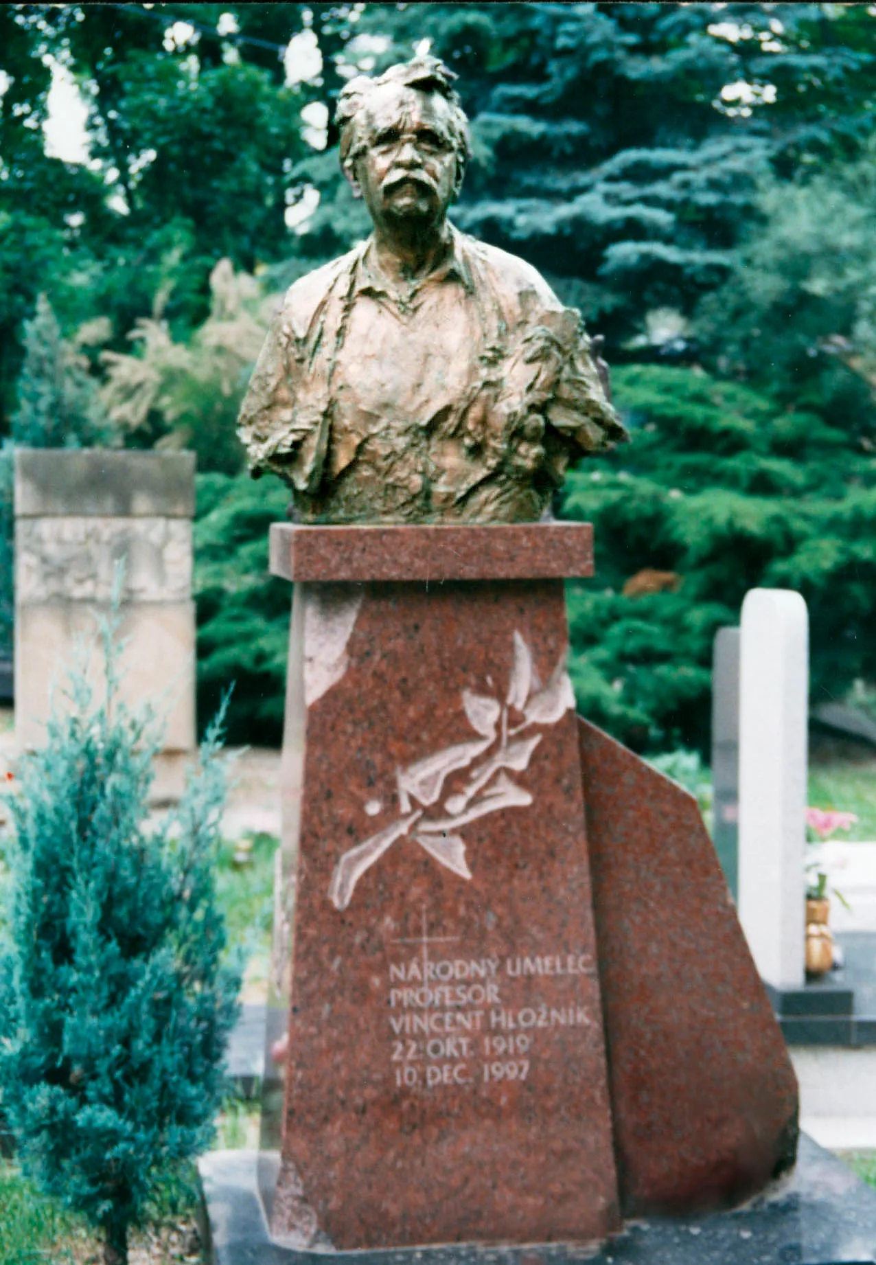 Porträt von Vincent Hložník (1919–1997) – Gedenkseite