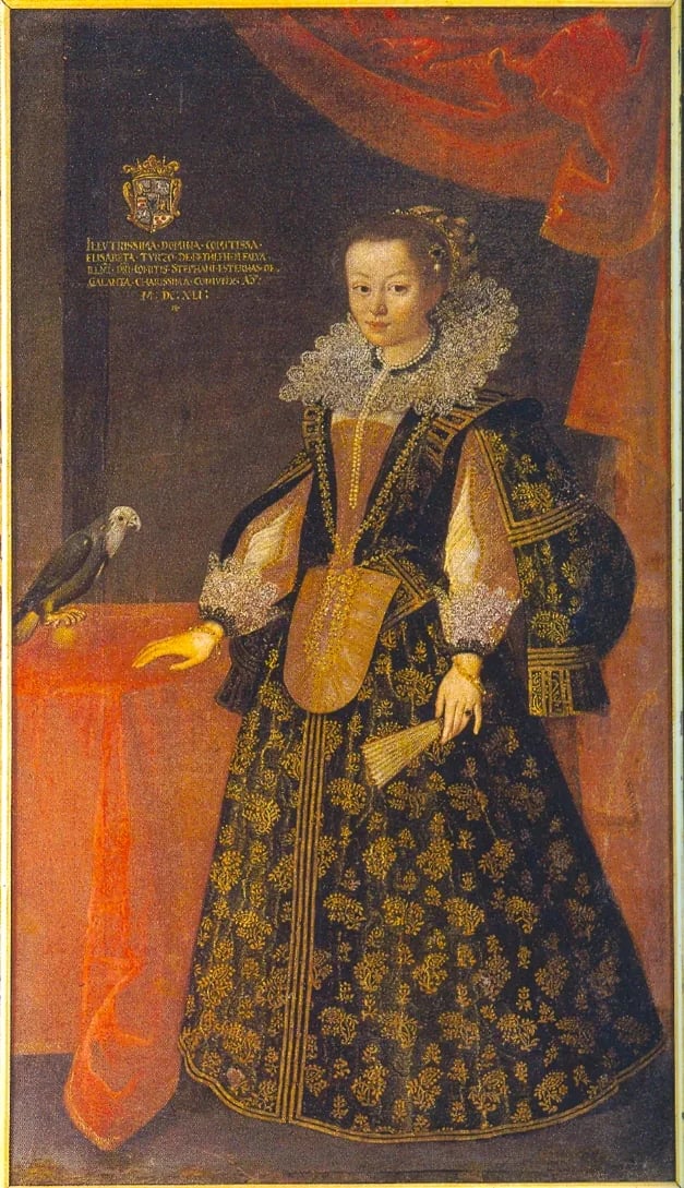Porträt von Erzsébet Thurzó (1621–1642) – Gedenkseite