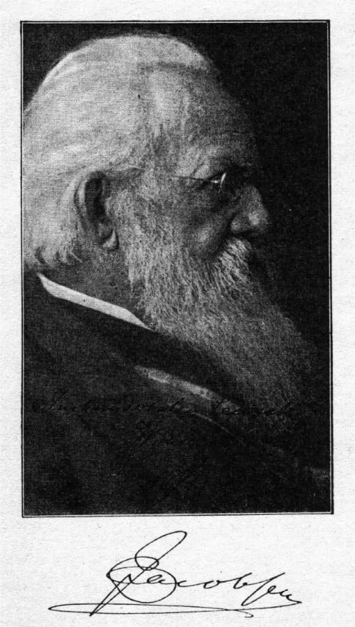 Portrait of Emil Jacobsen (1836–1911) – memorial page