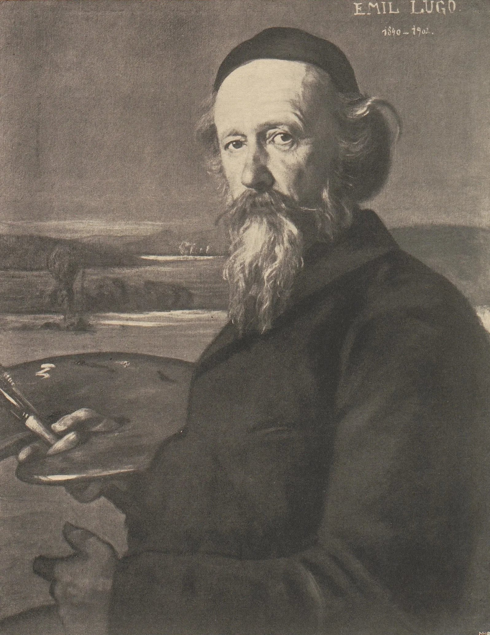 Porträt von Emil Lugo (1840–1902) – Gedenkseite