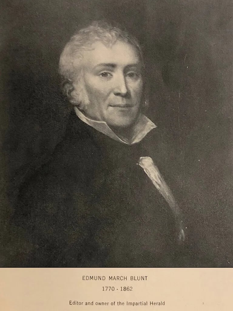 Porträt von Edmund March Blunt (1770–1862) – Gedenkseite