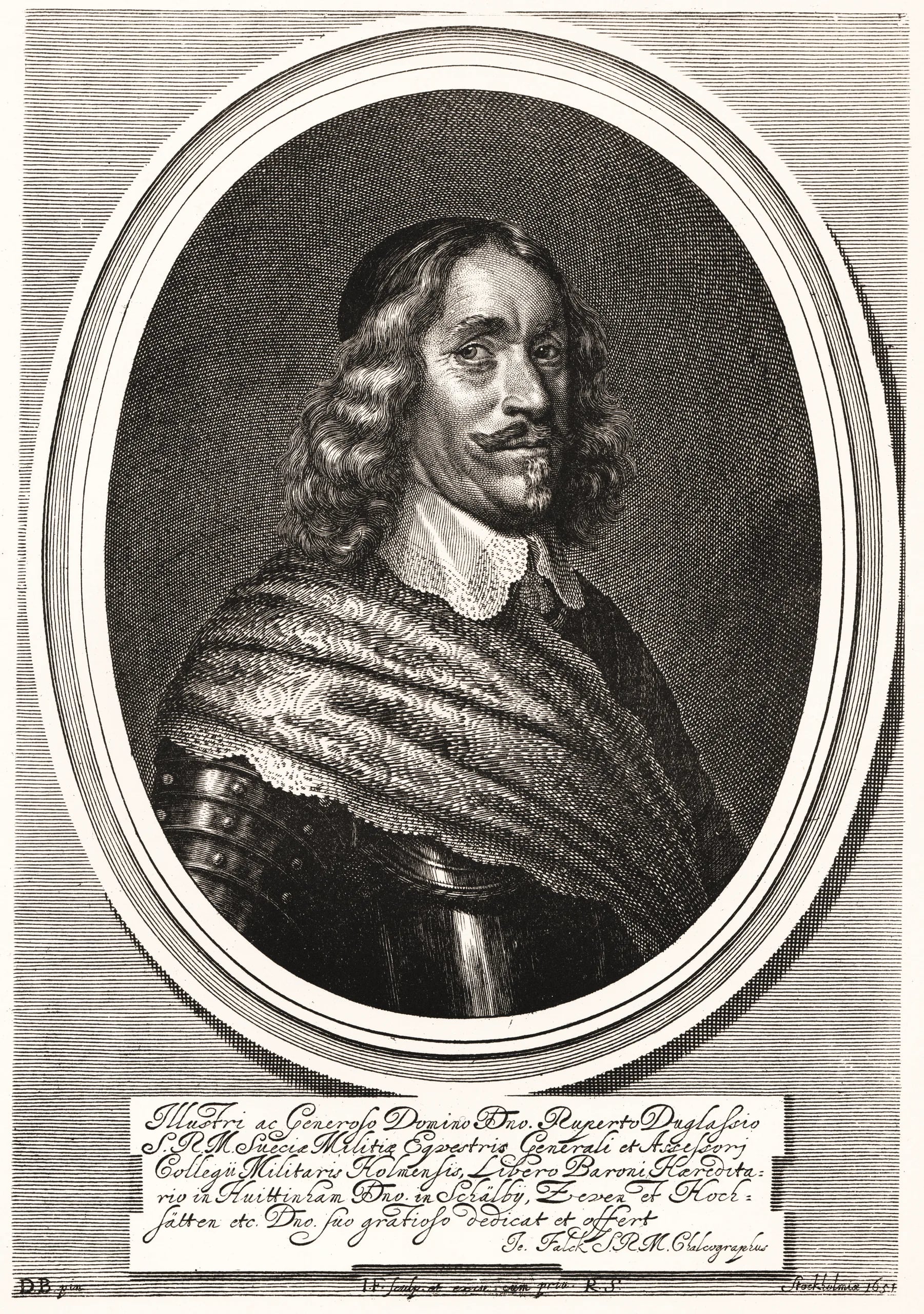 Porträt von Robert von Douglas (1611–1662) – Gedenkseite