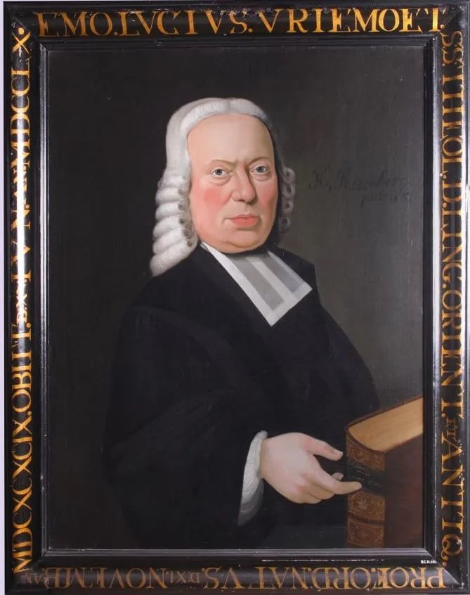 Porträt von Emo Lucius Vriemoet (1699–1760) – Gedenkseite