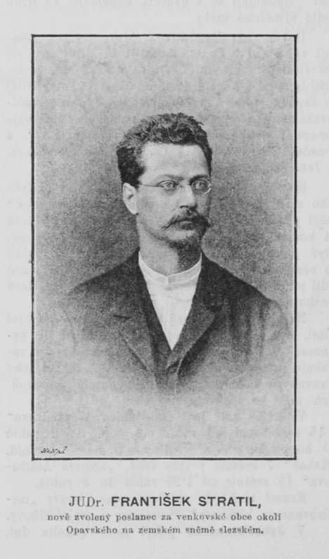 Porträt von František Stratil (1849–1911) – Gedenkseite