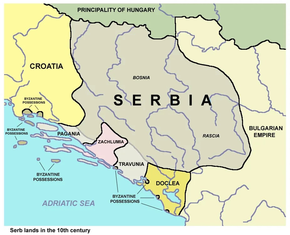 Porträt von Petar Gojniković (870–917) – Gedenkseite