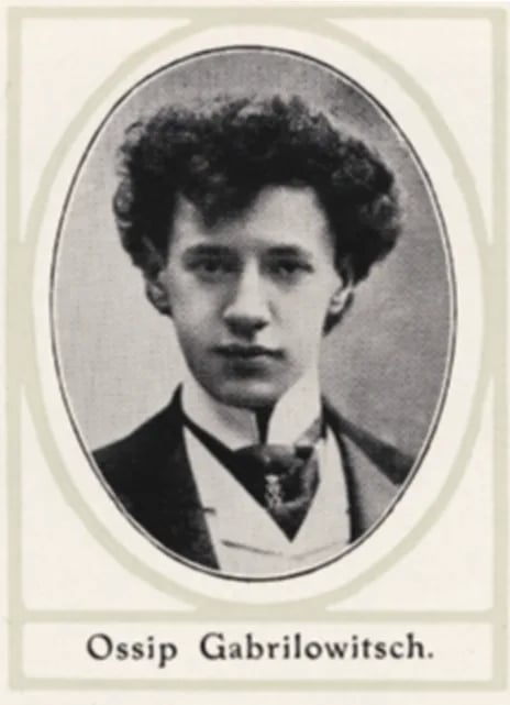Porträt von Ossip Salomonowitsch Gabrilowitsch (1878–1936) – Gedenkseite