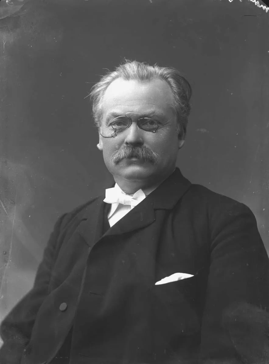 Porträt von Johannes Haarklou (1847–1925) – Gedenkseite