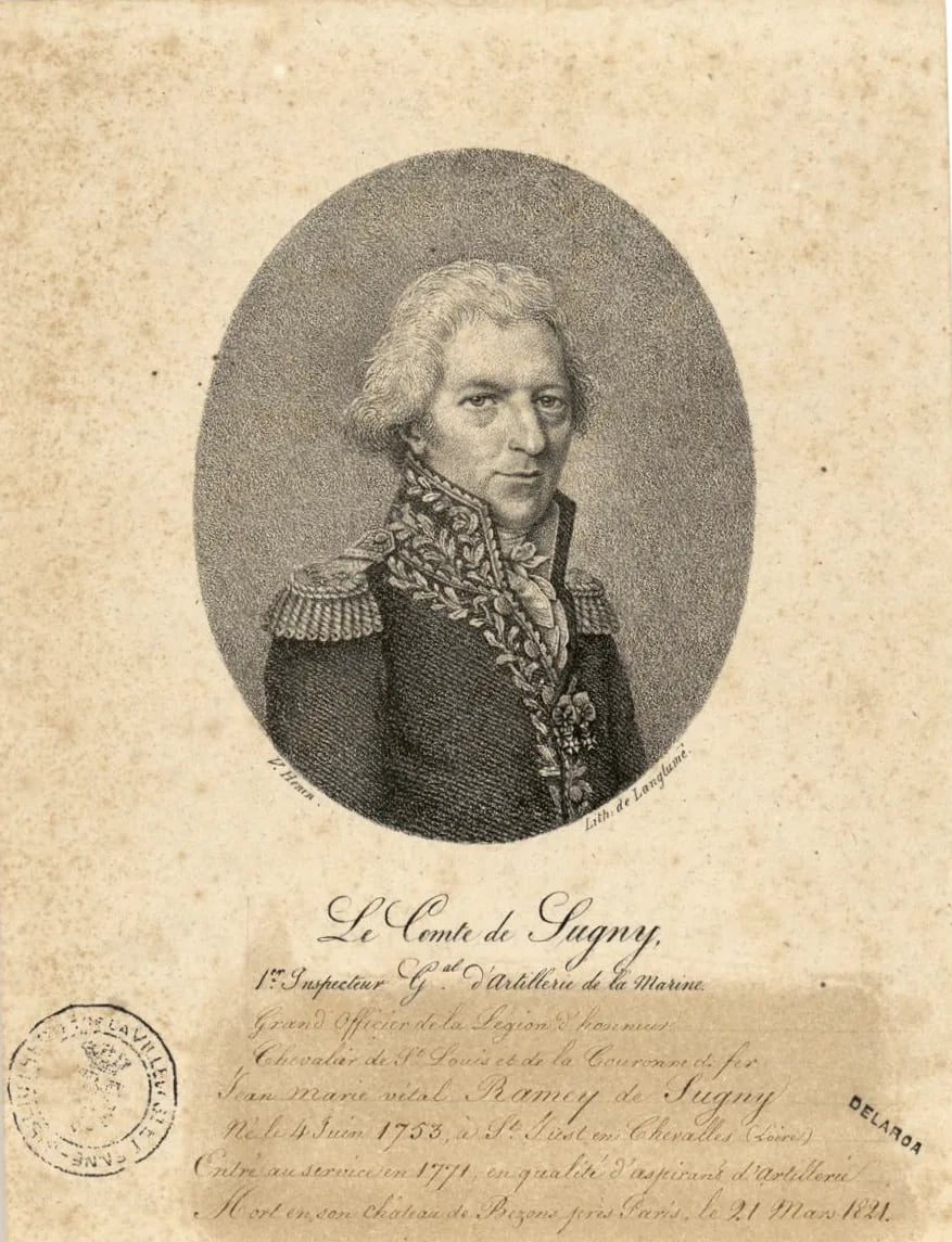 Porträt von Jean-Marie-Vital Ramey de Sugny (1753–1821) – Gedenkseite