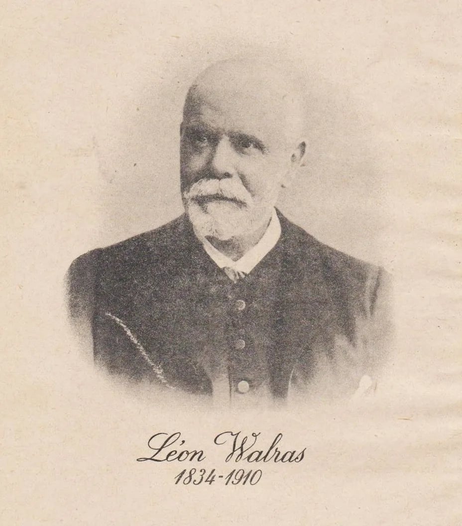 Porträt von Léon Walras (1834–1910) – Gedenkseite