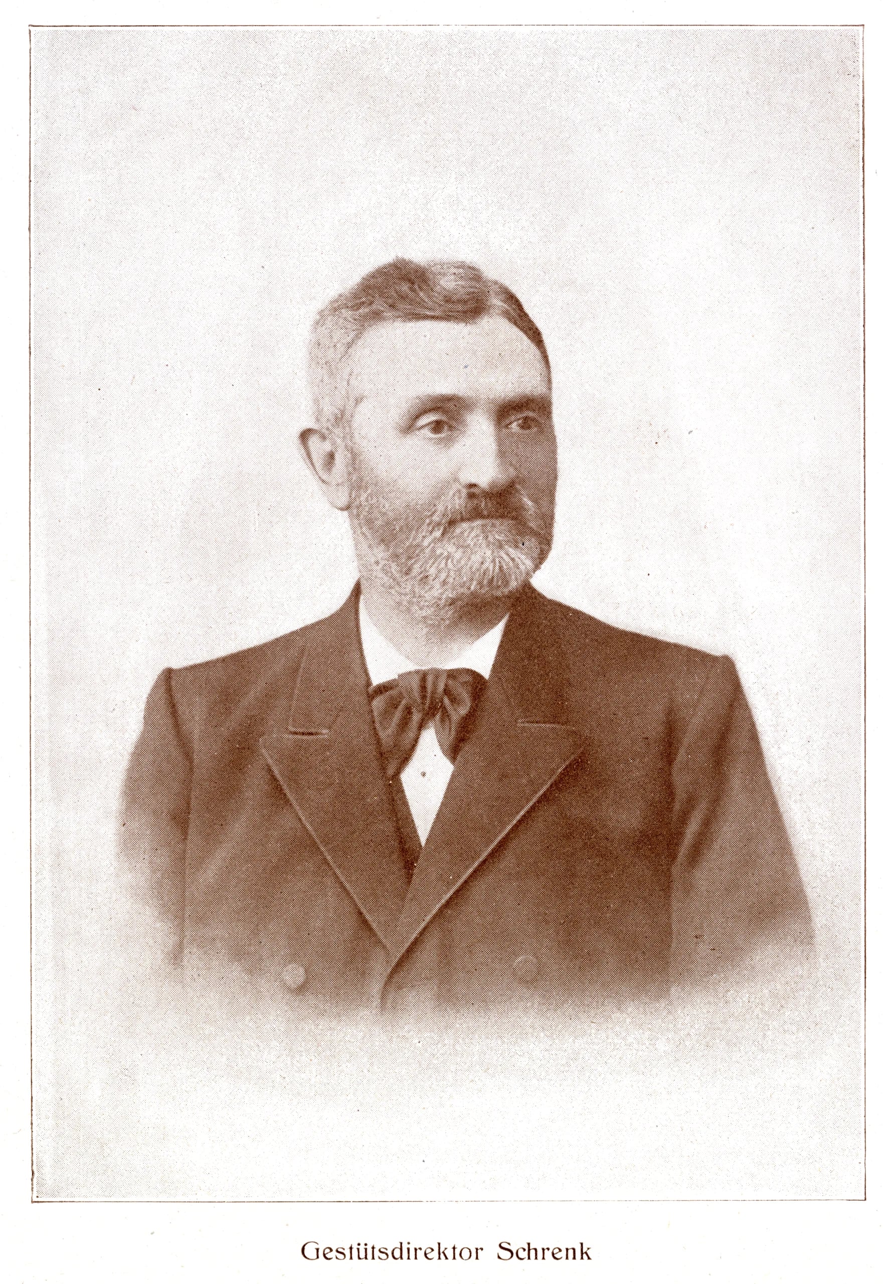 Portrait of Gustav Schrenk (1833–1914) – memorial page