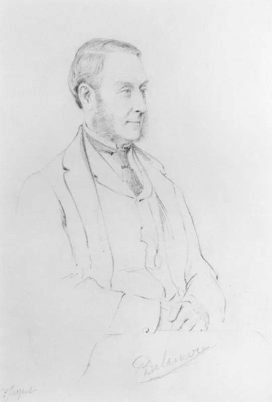Portrait of Hugh Cholmondeley, 2. Baron Delamere (1811–1887) – memorial page