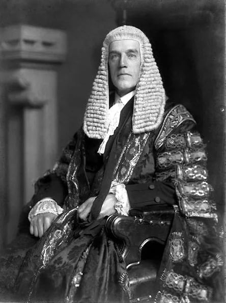 Porträt von Ernest Pollock, 1. Viscount Hanworth (1861–1936) – Gedenkseite