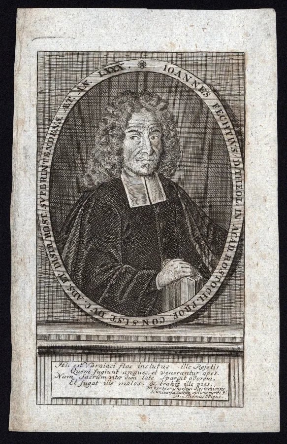 Porträt von Johannes Fecht (1636–1716) – Gedenkseite