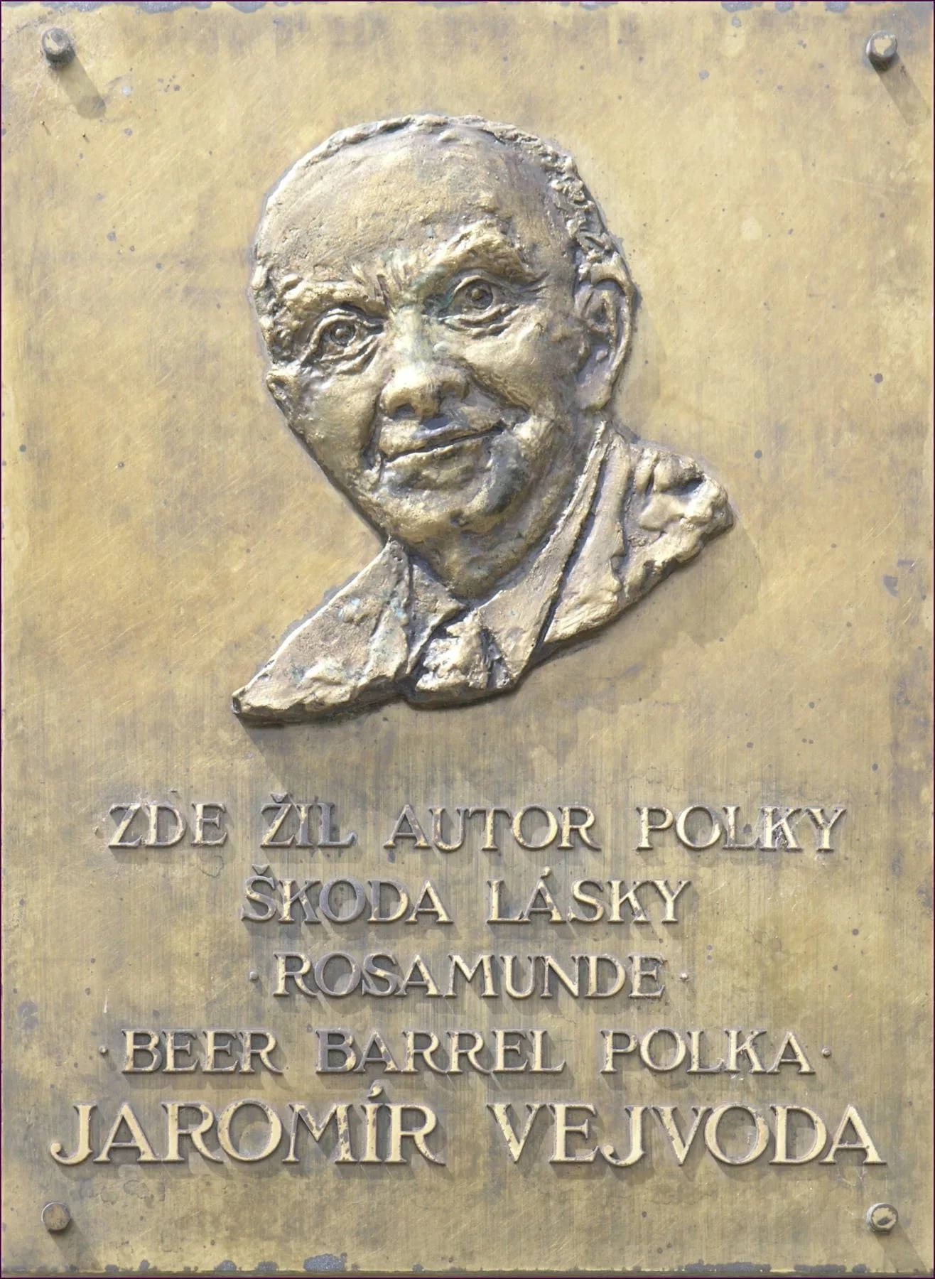 Porträt von Jaromír Vejvoda (1902–1988) – Gedenkseite