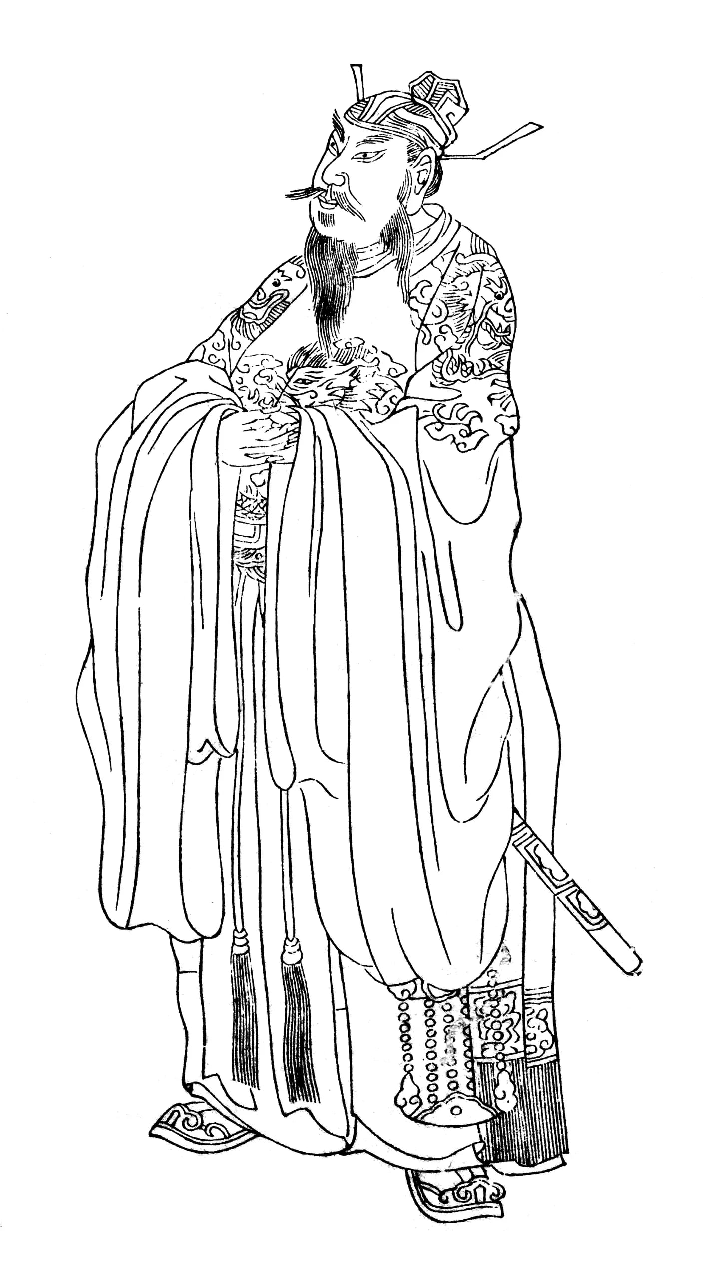 Porträt von Xu Da (1332–1385) – Gedenkseite