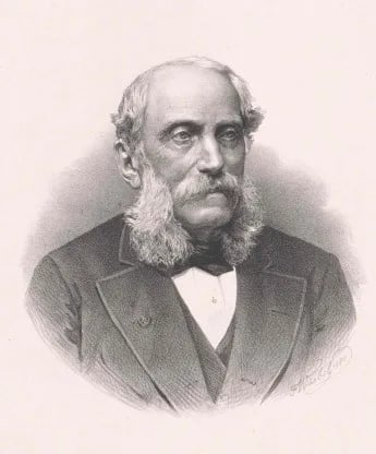 Porträt von Adalbert Widmann (1804–1888) – Gedenkseite