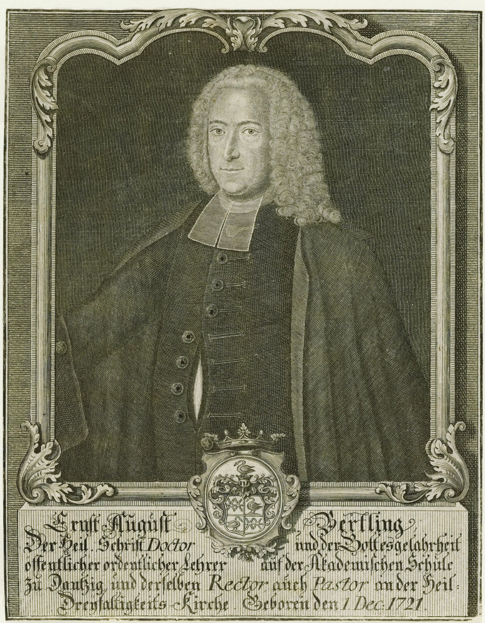 Portrait of Ernst August Bertling (1721–1769) – memorial page