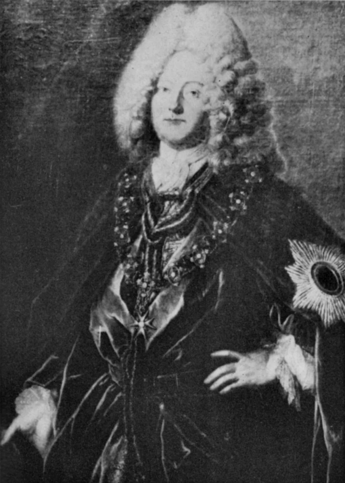 Porträt von Ernst Bogislav von Kameke (1674–1726) – Gedenkseite