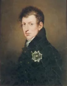 Porträt von Ernst Christian August von Gersdorff (1781–1852) – Gedenkseite