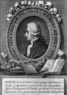 Porträt von Jan Frans Vonck (1743–1792) – Gedenkseite