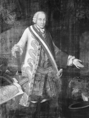 Porträt von Ernst Dietrich Marschall von Burgholzhausen (1692–1771) – Gedenkseite