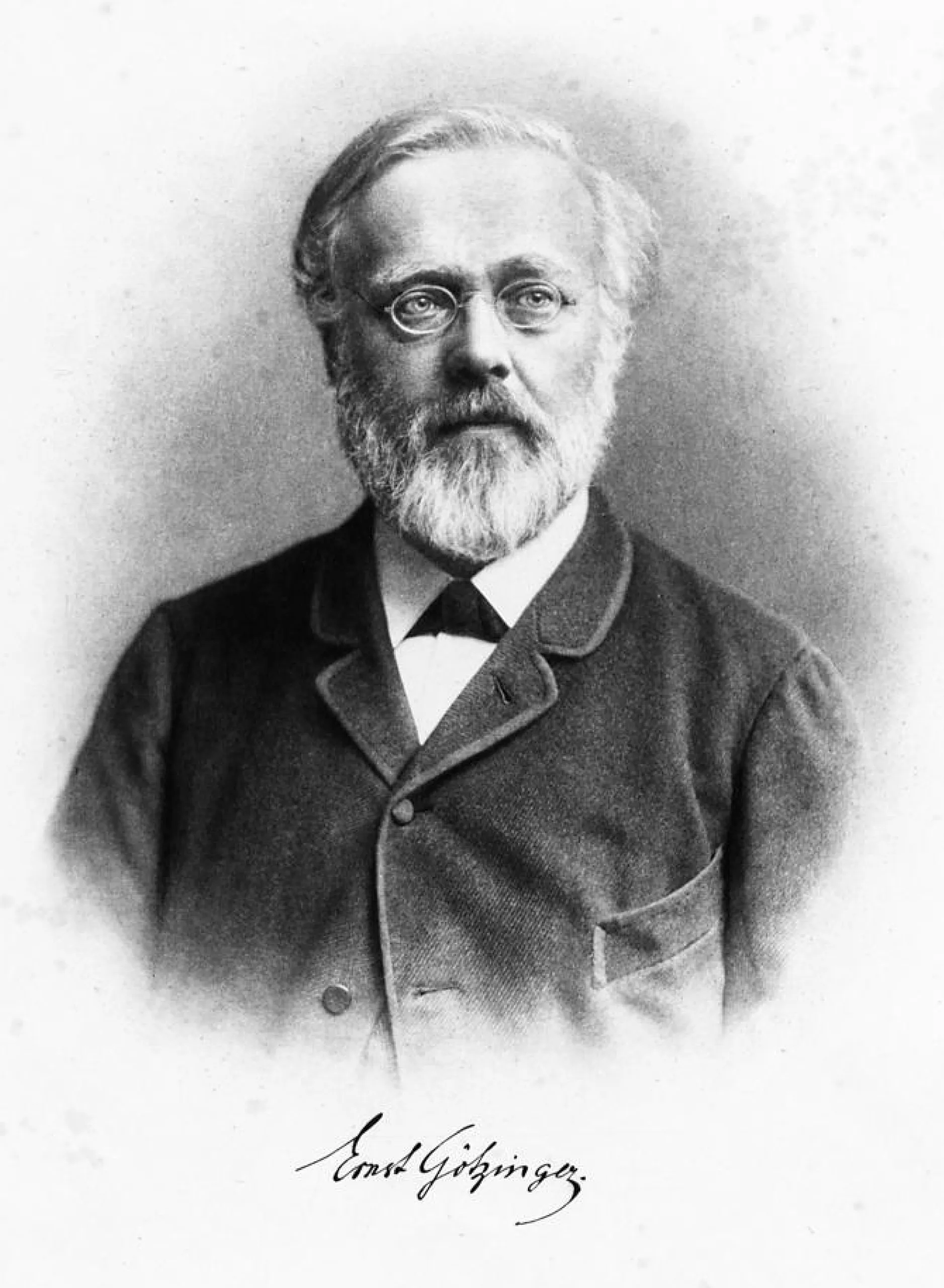 Portrait of Ernst Götzinger (1837–1896) – memorial page