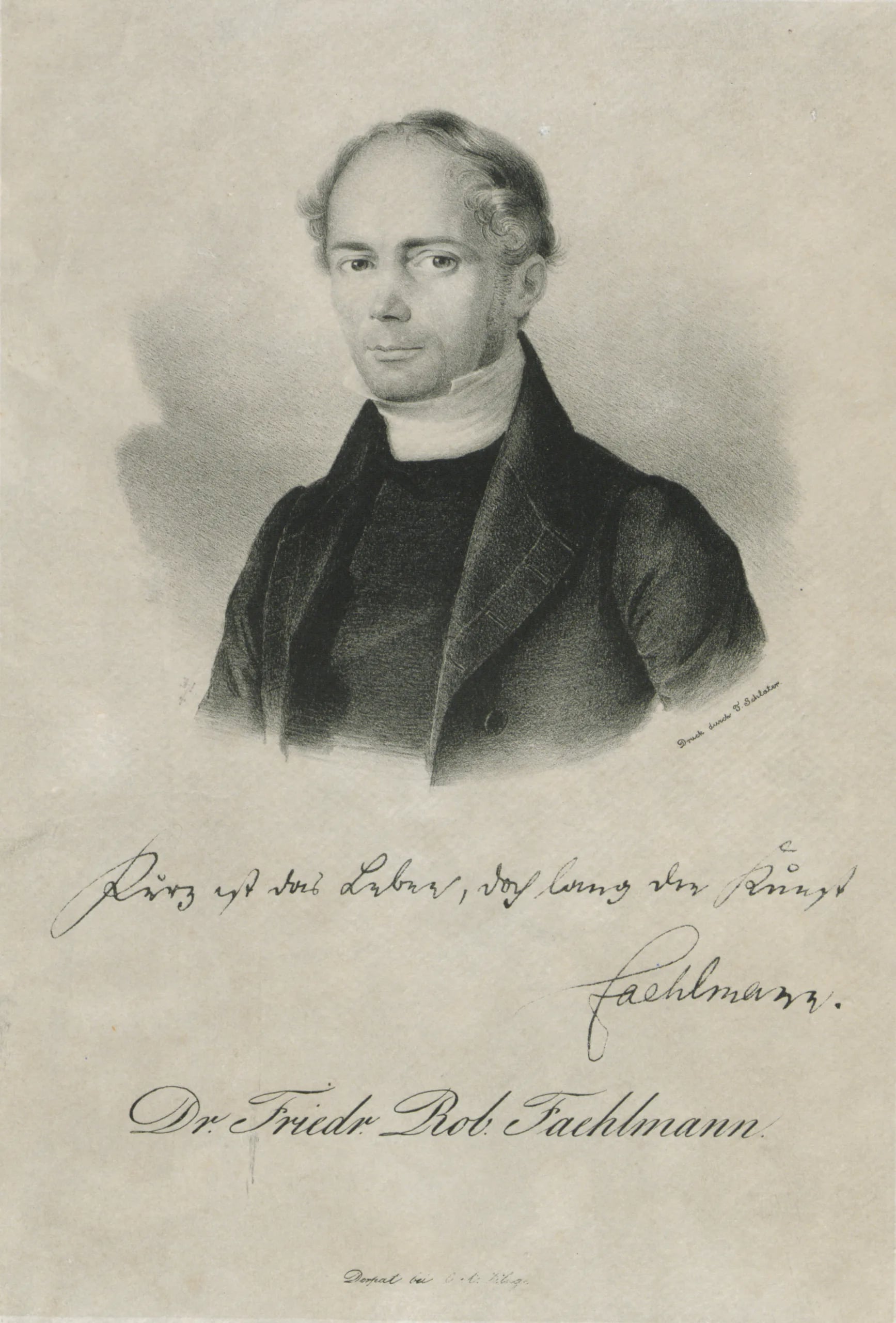 Portrait of Friedrich Robert Faehlmann (1798–1850) – memorial page